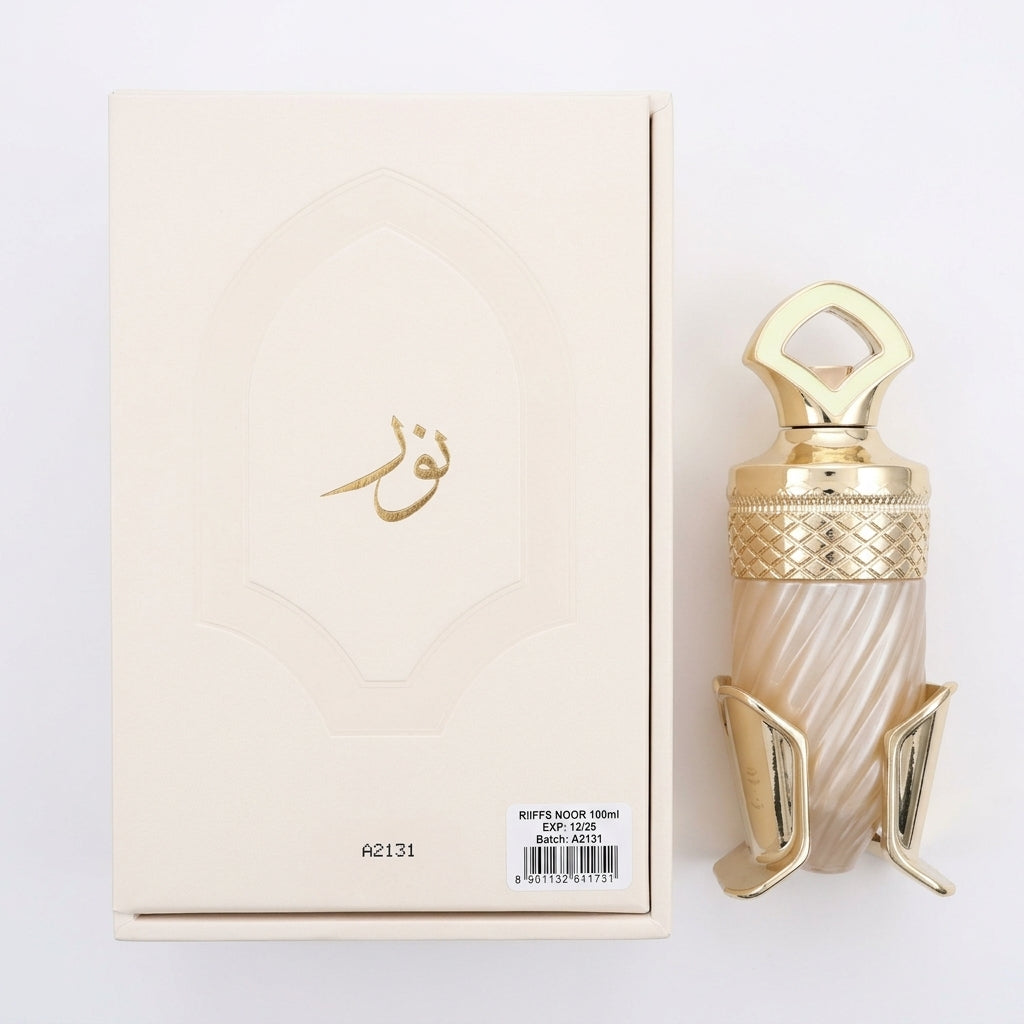 Perfume / Fragrance — Flat Lay - Back | Generated by Modelize