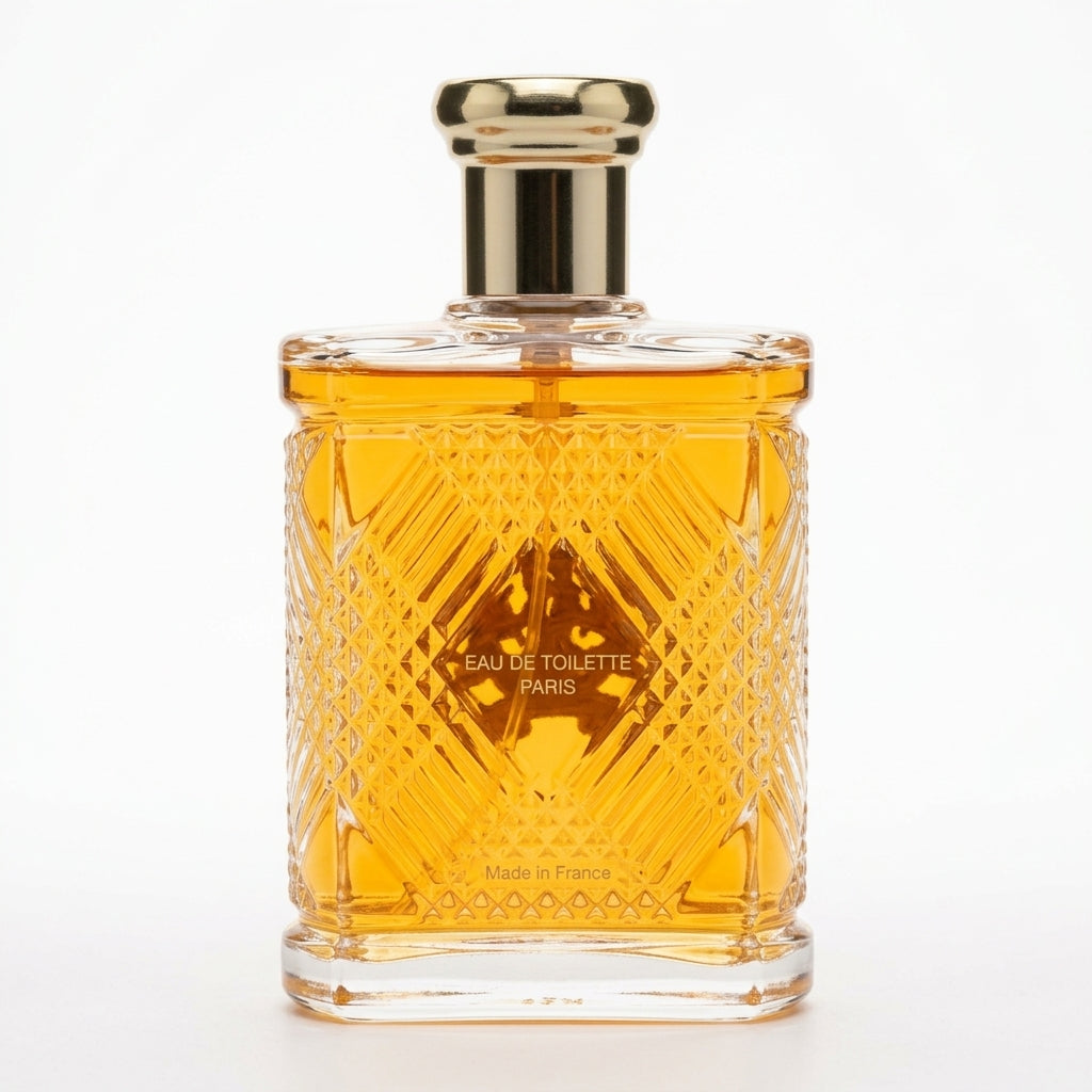 Fragrance bottle — Studio - Back View | Generated by Modelize