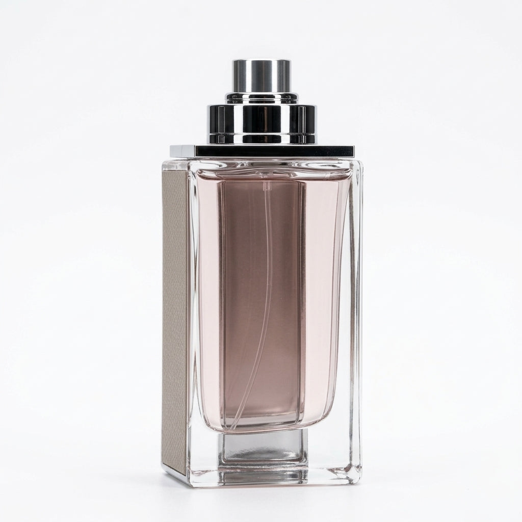 Fragrance bottle — Studio - Back View | Generated by Modelize