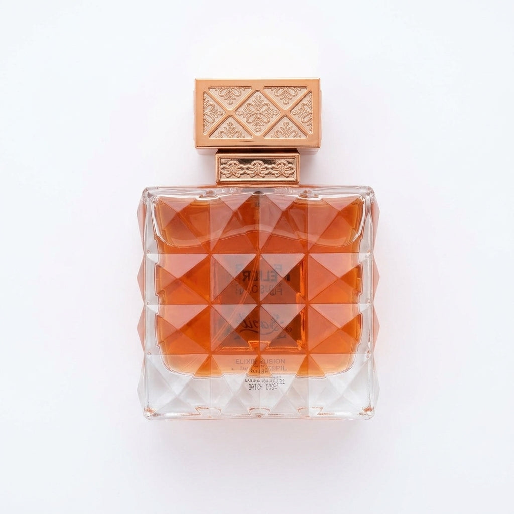 Eau De Parfum Spray bottle — Flat Lay - Back | Generated by Modelize