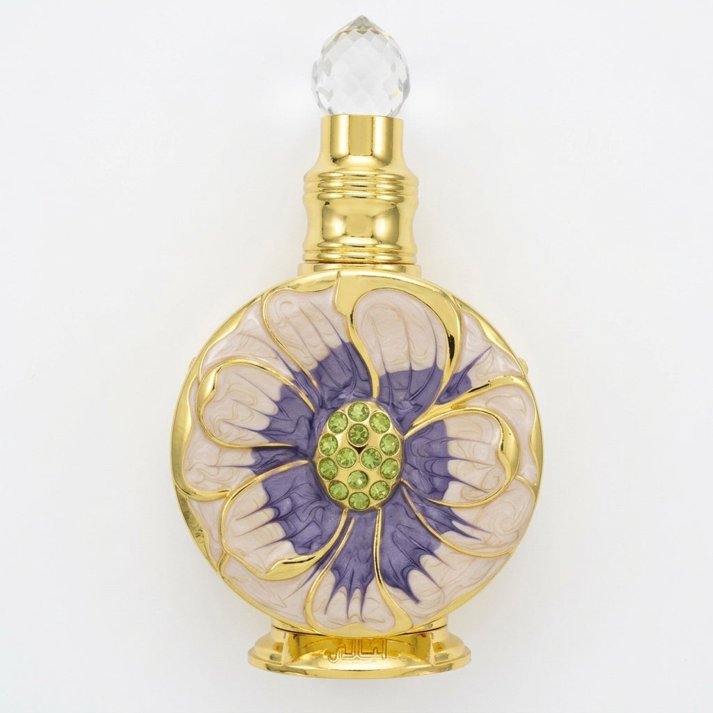 Perfume Bottle — Flat Lay - Front | Generated by Modelize