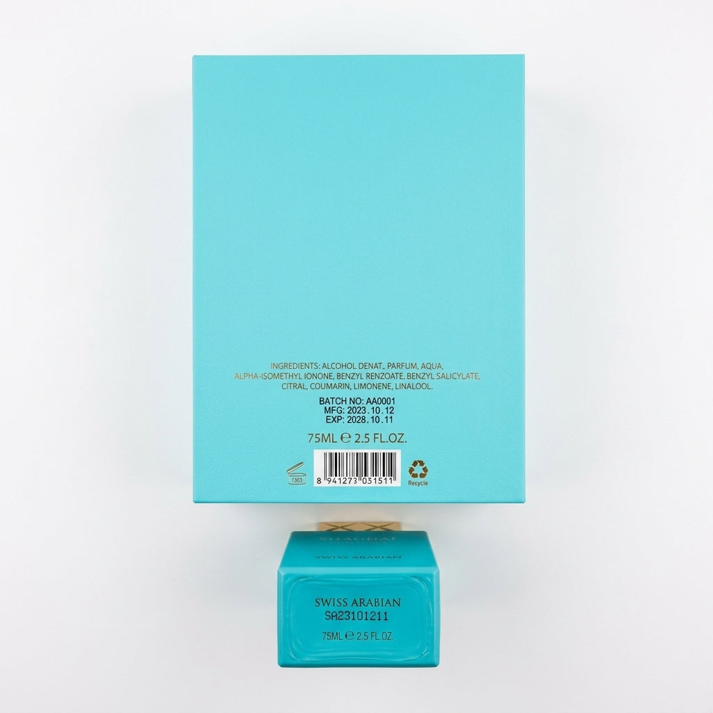 Eau De Parfum Spray — Flat Lay - Back | Generated by Modelize