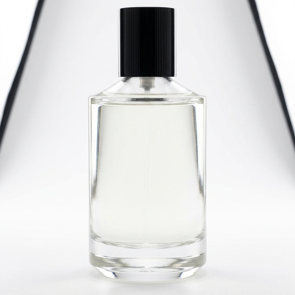 Perfume bottle — Studio - Back View | Generated by Modelize
