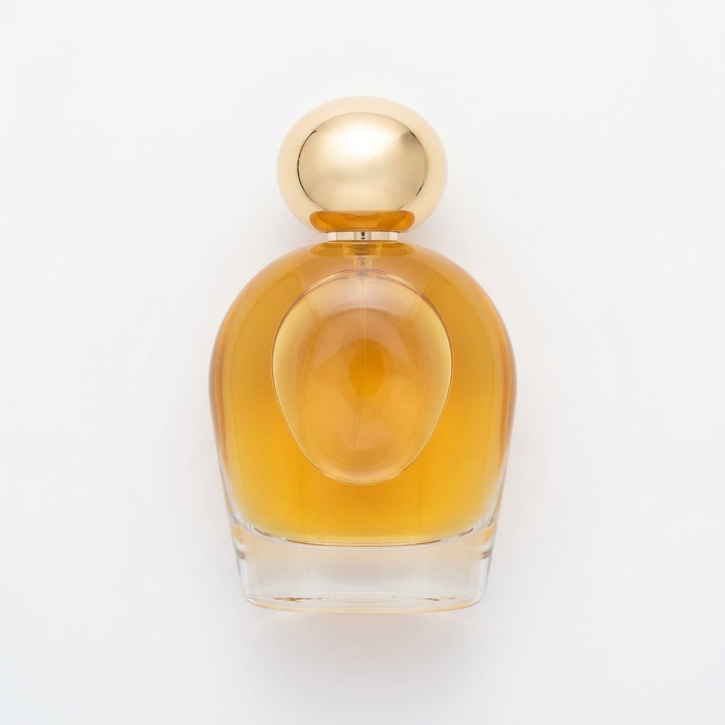 Luxury perfume bottle — Flat Lay - Back | Generated by Modelize