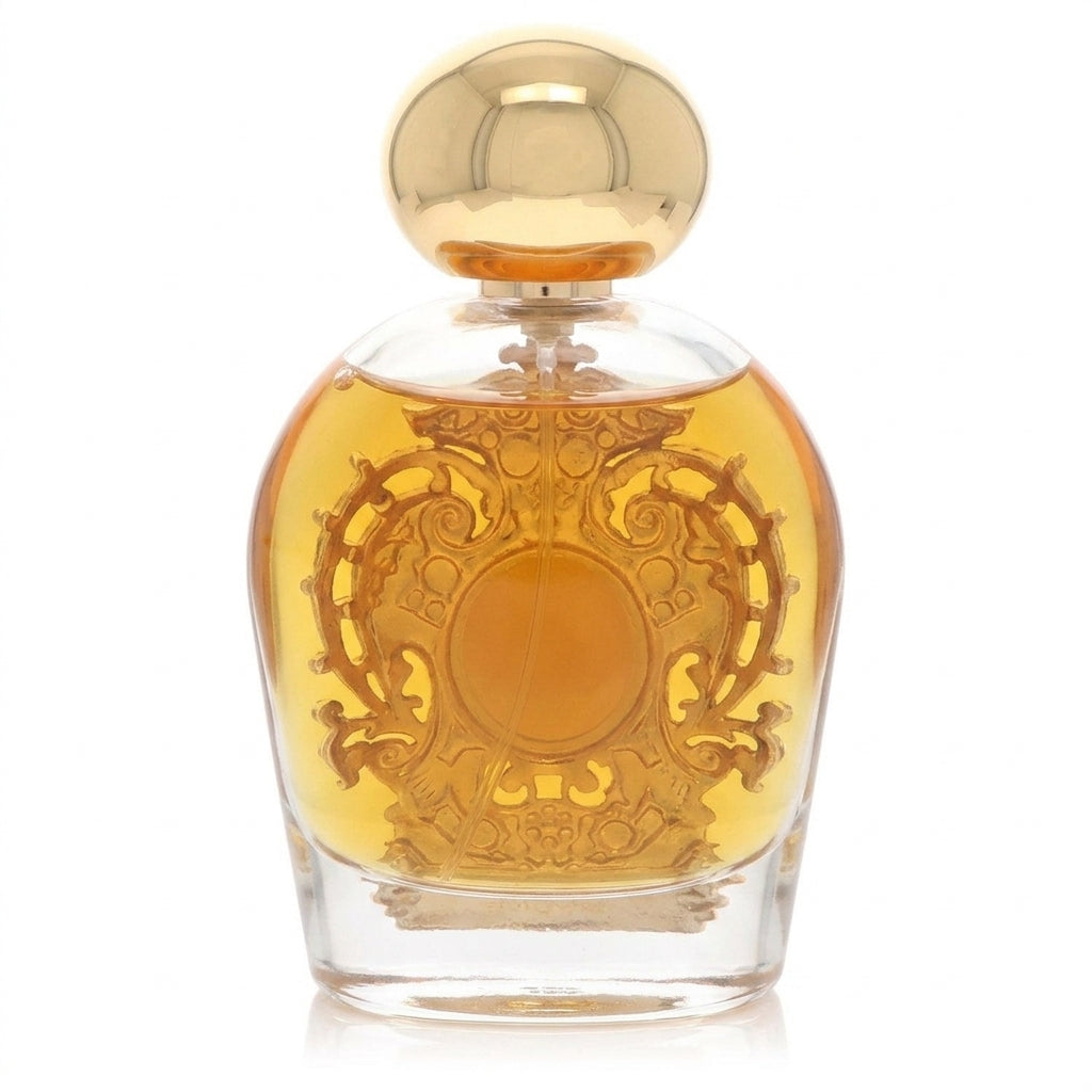 Luxury perfume bottle — Studio - Back View | Generated by Modelize