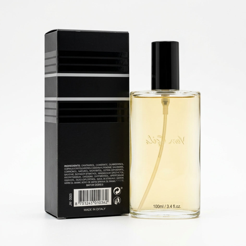 Eau De Toilette Refill — Studio - Back View | Generated by Modelize