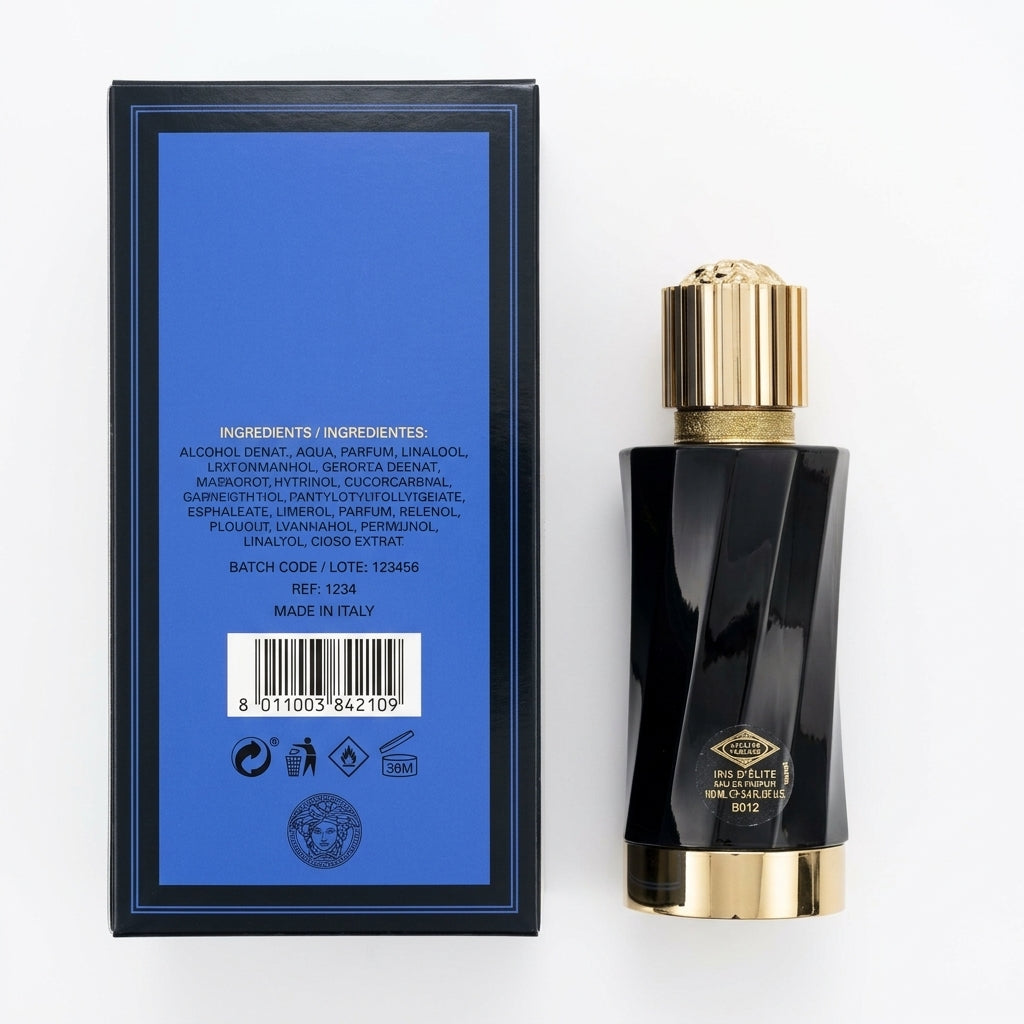 Luxury Fragrance — Flat Lay - Back | Generated by Modelize