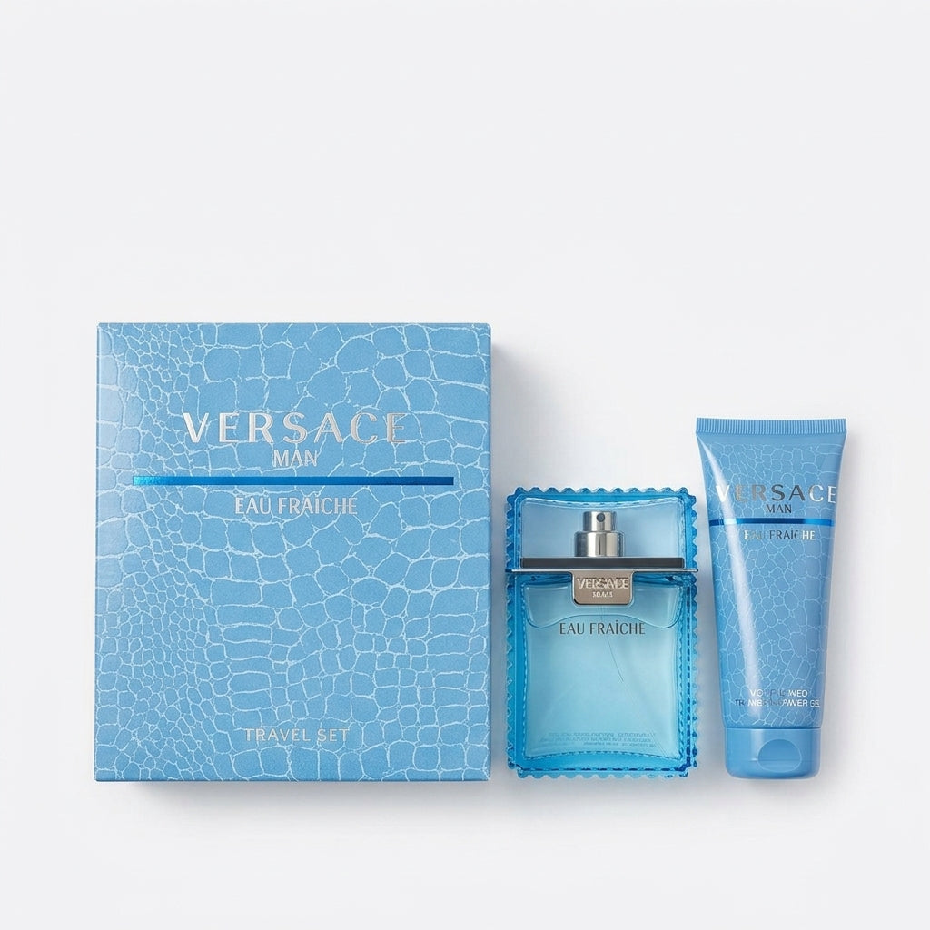 Fragrance Gift Set — Flat Lay - Front | Generated by Modelize