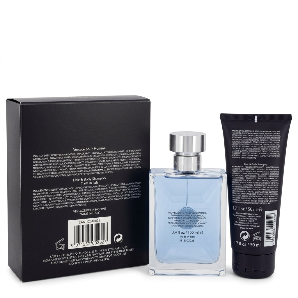 Fragrance gift set — Studio - Back View | Generated by Modelize
