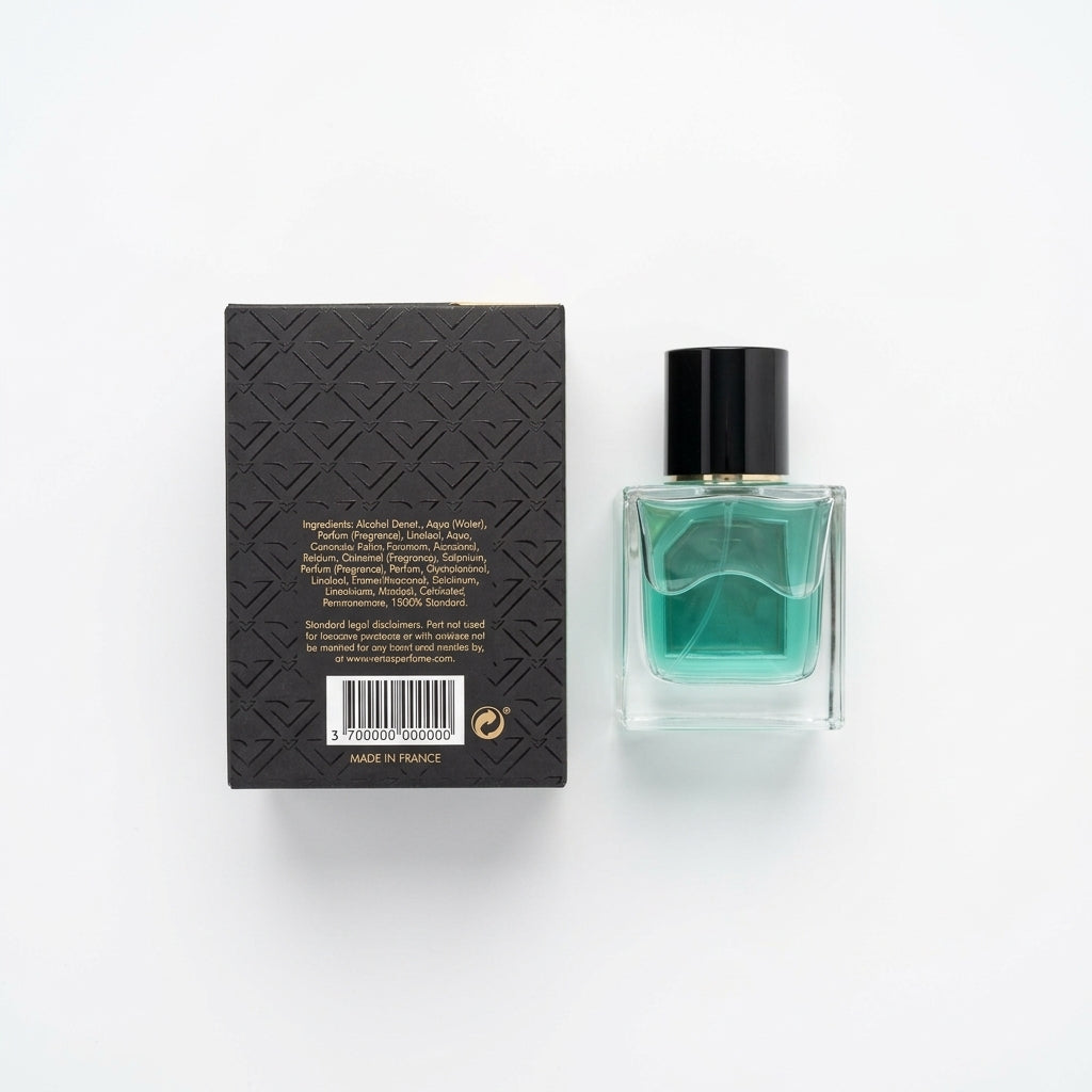 Fragrance — Flat Lay - Back | Generated by Modelize
