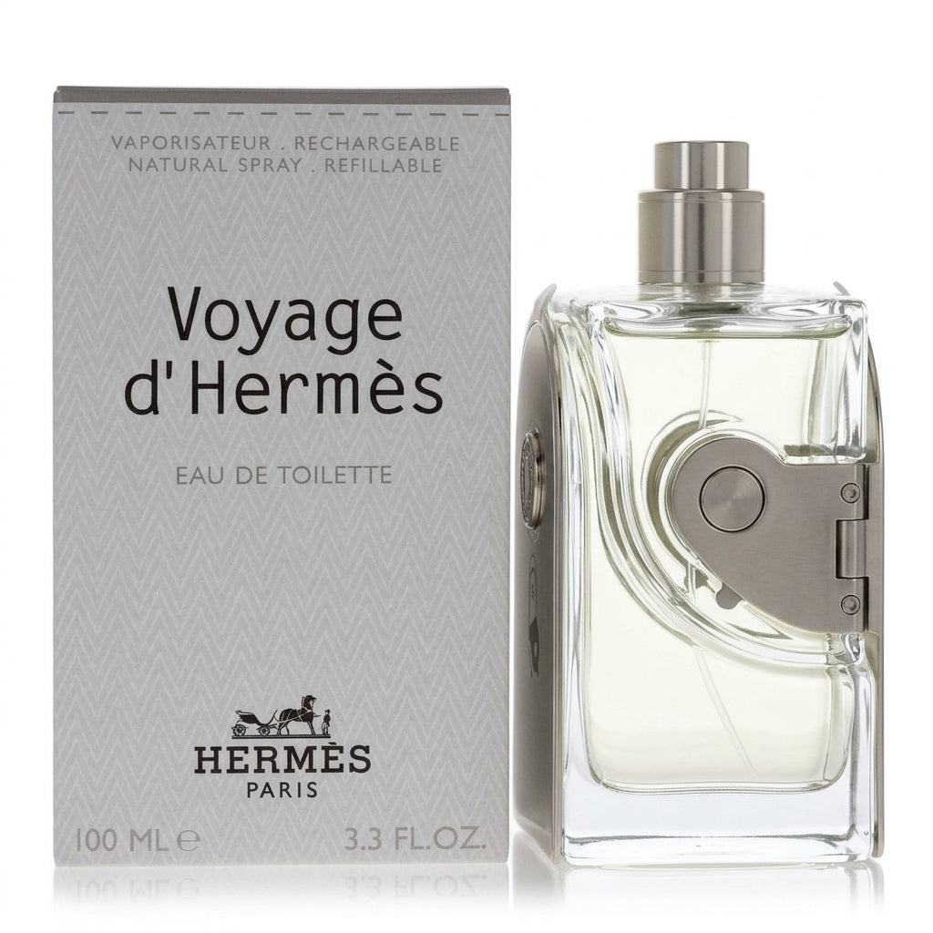 Fragrance bottle and packaging — Studio - Side View | Generated by Modelize
