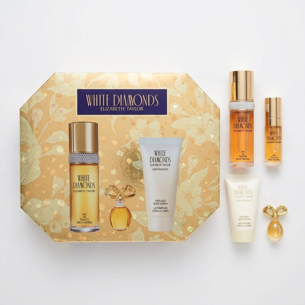 Fragrance and skincare gift set — Flat Lay - Front | Generated by Modelize