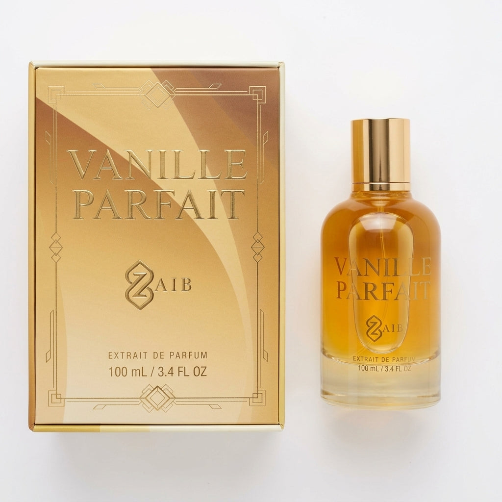 Perfume and Box Set — Flat Lay - Back | Generated by Modelize